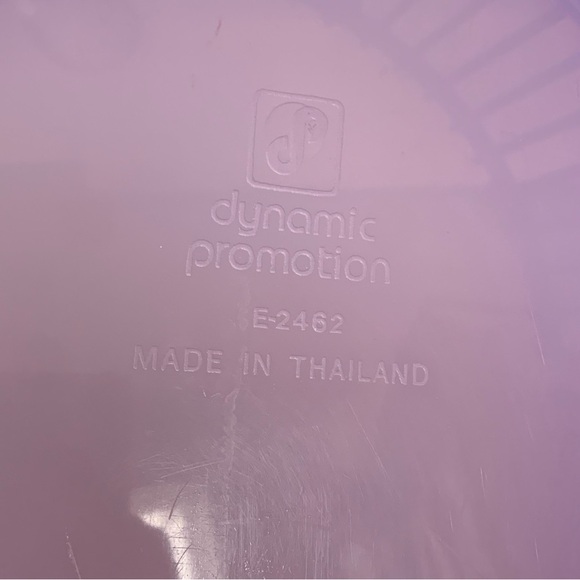 VTG MCM Purple Laundry Basket Retro Mid Century Quality Hard Plastic HTF Handles - Picture 5 of 10